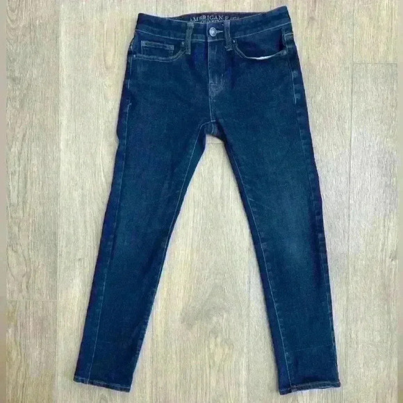 American Eagle Men’s Dark Wash Skinny Jeans 360 Extreme Flex - Size 28x30 - Picture 1 of 8